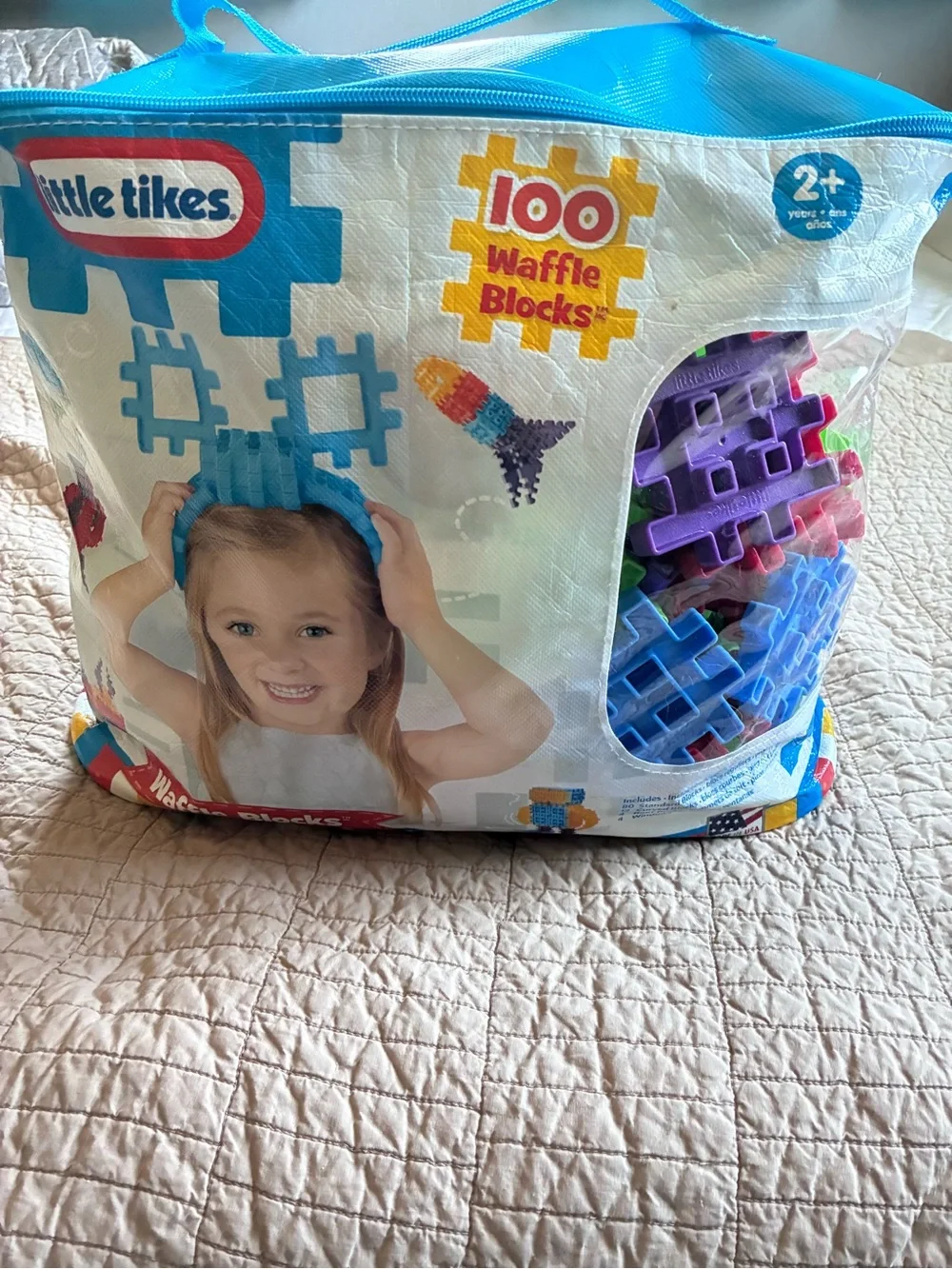 Little TIKES Multicolor Waffle Blocks - 100 Piece Building Set